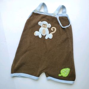 Zackali 4 Kids handmade knit romper overalls
